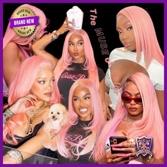 26 Inch Synthetic Lace Front Wig Glueless Pre Plucked Layered Straight